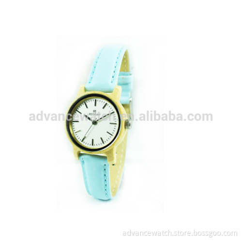 2016 New fashion bamboo watch ladies custom logo bamboo wrist watch